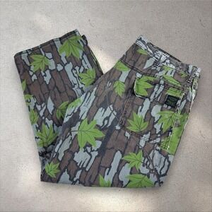 Vtg‎ Pointer Brand Trebark Camo Pants 35x28 Made In USA Hunting Outdoors